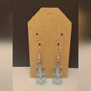 Light blue gummy bear earings
